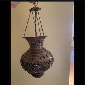 Antique brass chandelier